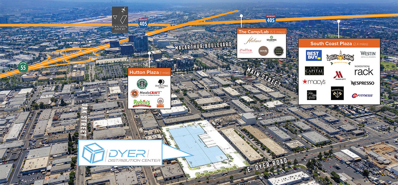 Dyer Distribution Center Corporate Amenity Map